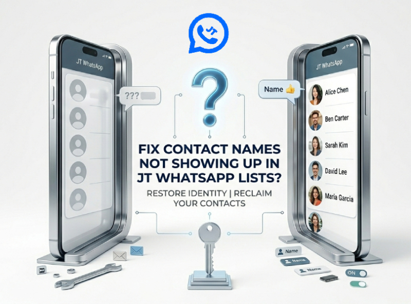 How to Fix Contact Names Not Showing Up in JT WhatsApp Lists?