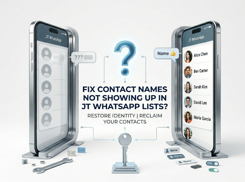 How to Fix Contact Names Not Showing Up in JT WhatsApp Lists?