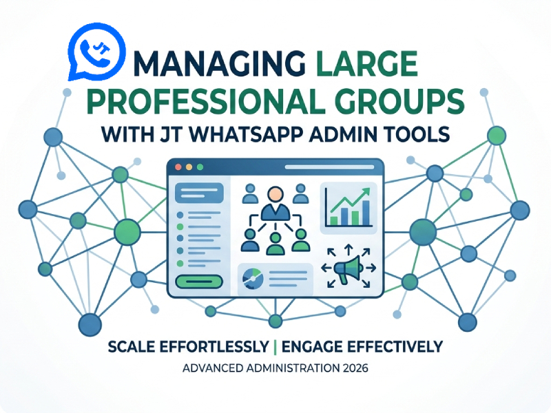 Managing Large Professional Groups with JT WhatsApp Admin Tools