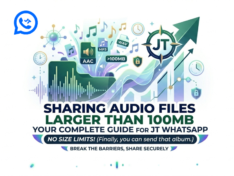 How to Share Audio Files Larger Than 100MB on JT WhatsApp?