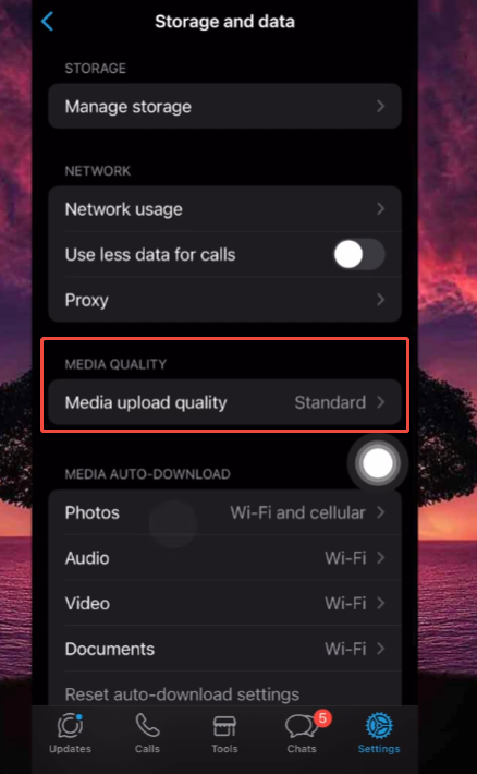 How to Disable Image Compression in JT WhatsApp?