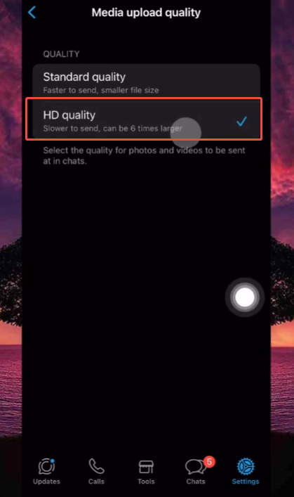 How to Disable Image Compression in JT WhatsApp?