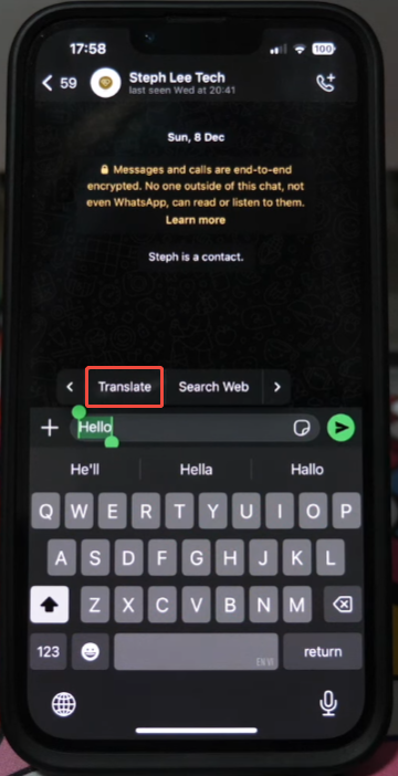 How to Translate Incoming Foreign Messages Instantly Inside JT WhatsApp?