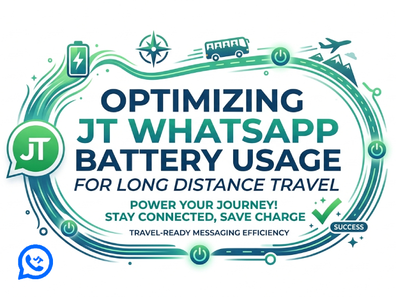 Optimizing JT WhatsApp Battery Usage for Long Distance Travel