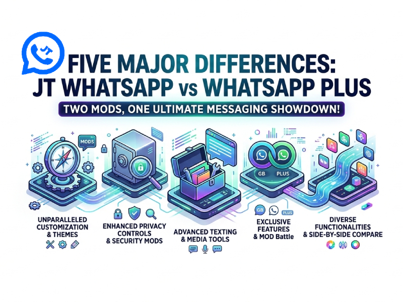 Five Major Differences Between JT WhatsApp and WhatsApp Plus