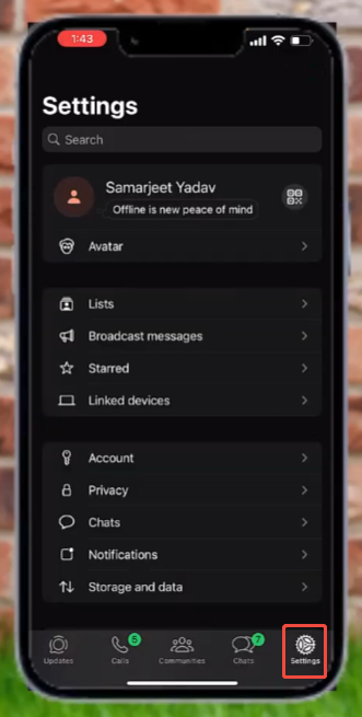 How to Hide the Voice Recording Status While Typing in JT WhatsApp?