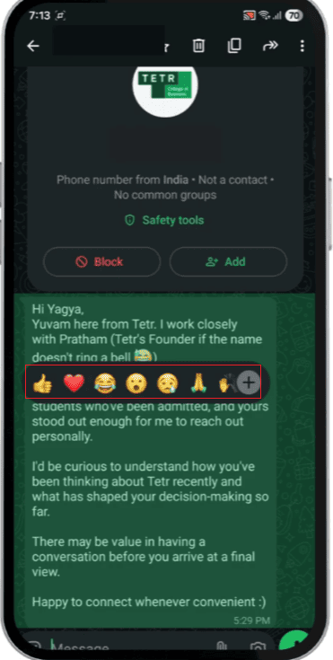 JT WhatsApp Custom Emoji Reactions: How to Personalize Chat Reactions?